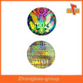 Guangzhou-Hersteller Flexo-Druck mattes Finish Hologramm benutzerdefinierte Kleber cd dvd Etikett Aufkleber